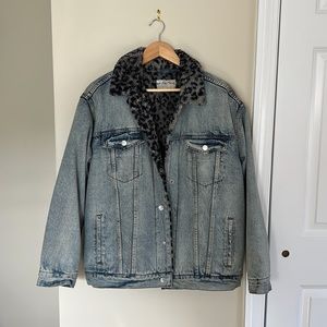 Free People Sherpa Trucker Jean Jacket